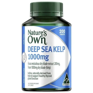 (PRE ORDER) Nature's Own Kelp 1000mg 200 Tablets shelf life 2yrs